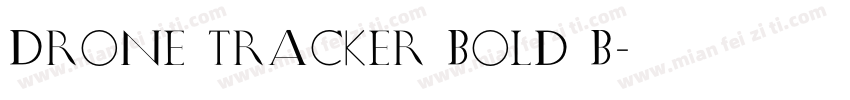 Drone Tracker Bold B字体转换